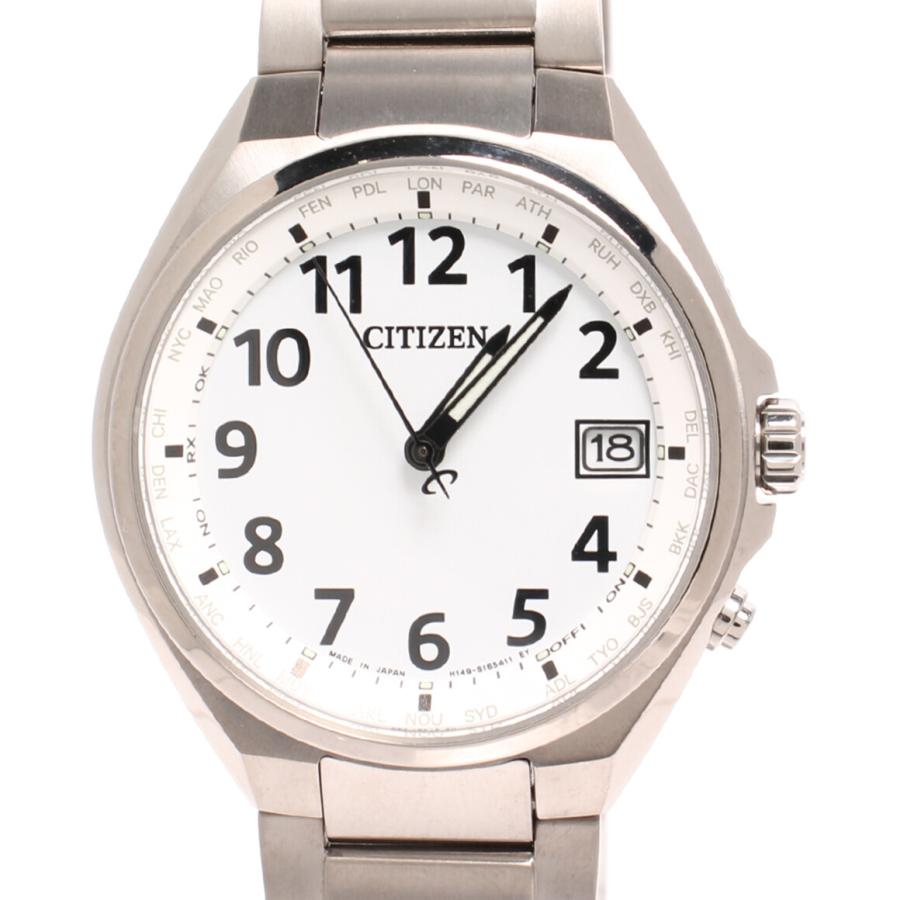 美品【稼働品】CITIZEN シチズン アテッサ E111 チタン ホワイト