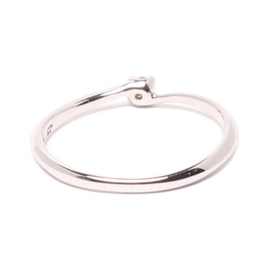 美品 サマンサティアラ リング 指輪 K18WG ダイヤ0.03ct レディース  