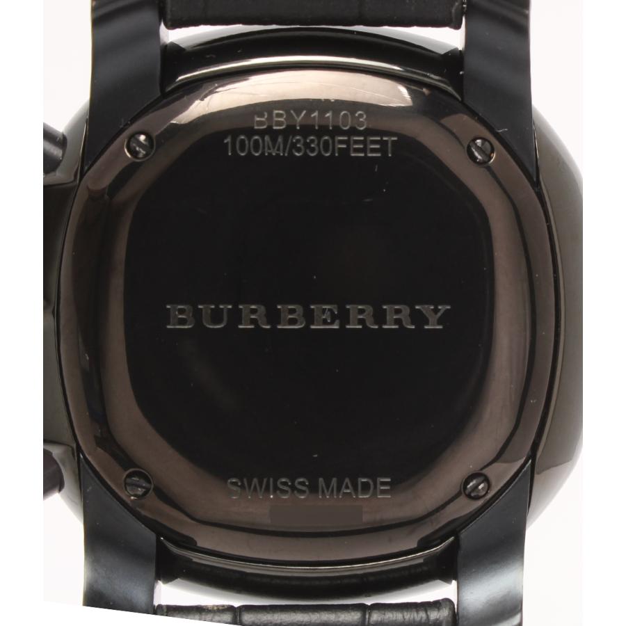 バーバリー 腕時計 BBY1103 クオーツ ブラック メンズ BURBERRY 中古 