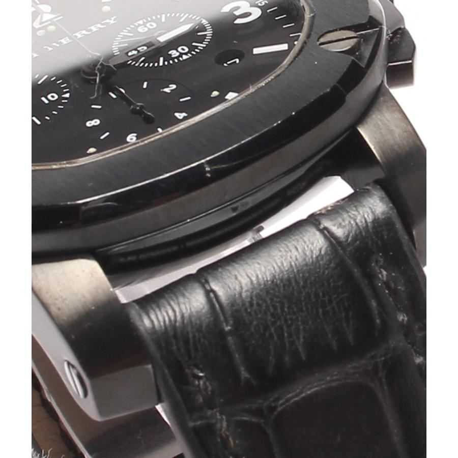 バーバリー 腕時計 BBY1103 クオーツ ブラック メンズ BURBERRY 中古 