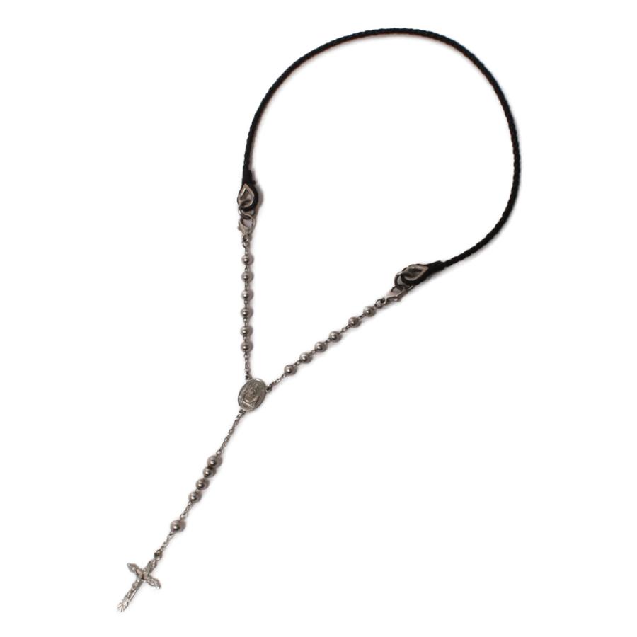 ドルチェアンドガッバーナ ネックレス ロザリオ クロス レザー BJ0224  