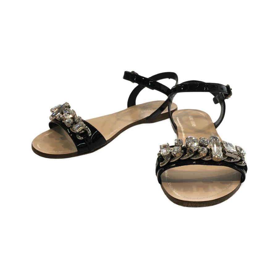 ミュウミュウ アンクルストラップサンダル レディース SIZE 37 (M  
