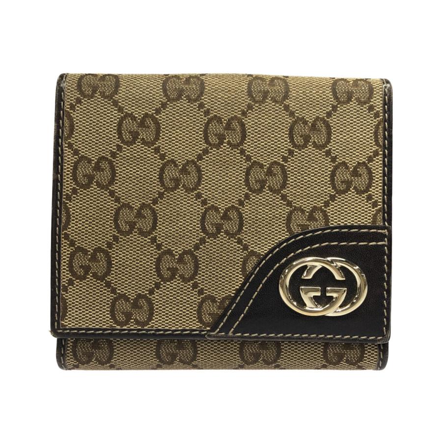 GUCCI・グッチ・二つ折り財布・GGキャンバス・インター