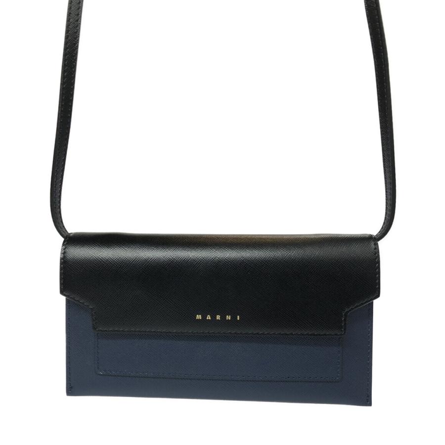 美品 マルニ 長財布 ショルダーウォレット PFMOT08U08 トランク 