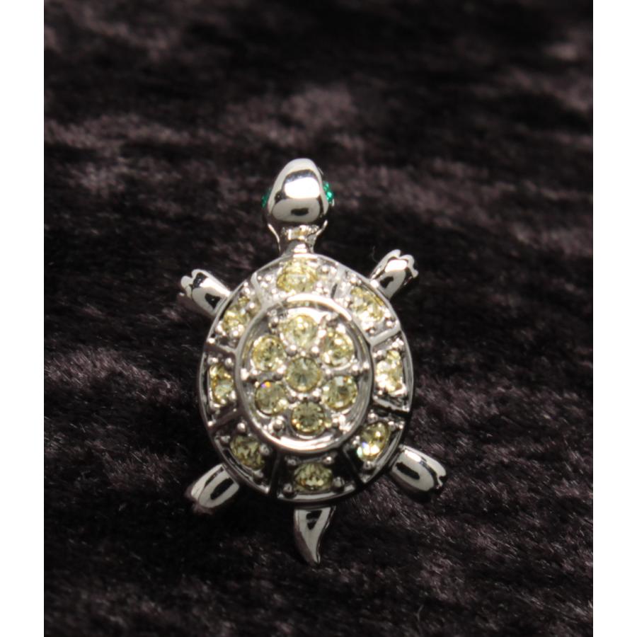SWAROVSKI スワロフスキー ブローチ タートル 亀 シルバー レッド SWAROVSKI スワロフスキー ブローチ タートル 亀 シルバー