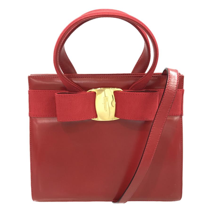 サルバトーレフェラガモ 2way ハンドバッグ クロスショルダー  