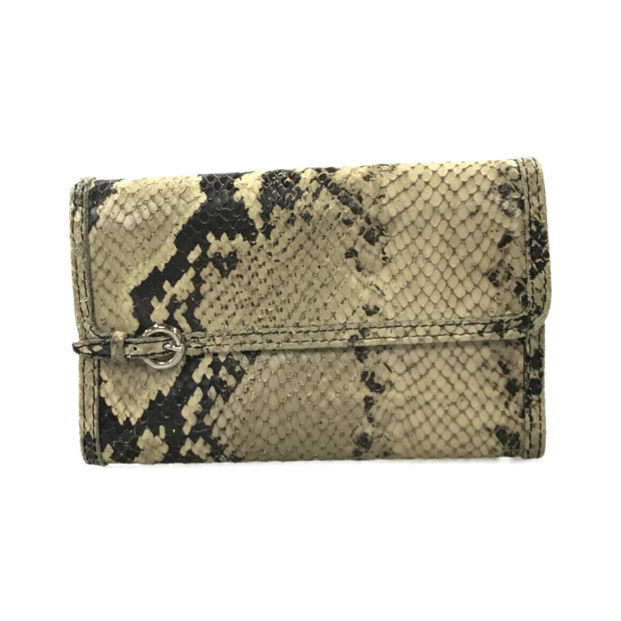 miumiu❤レア❤蛇がらさいふ ミュウミュウ 三つ折り財布 ヘビ柄 レディース MiuMiu 中古 : Rehello