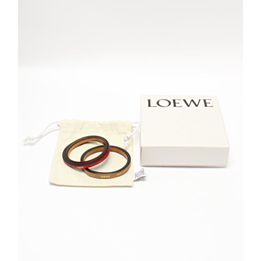 【美品】LOEWE ロエベ ダブルバングル ブレスレット 中古・古着通販】LOEWE (ロエベ) ダブルバングルセット レッド