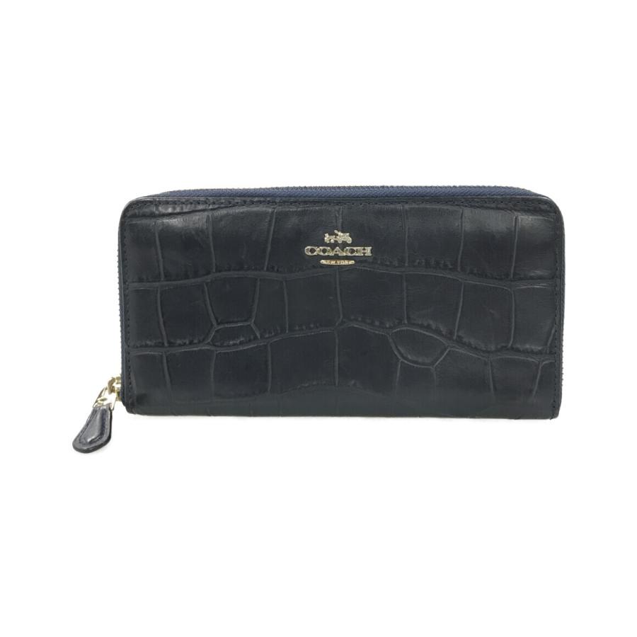 コーチ ラウンドファスナー長財布 F54757 レディース COACH 中古