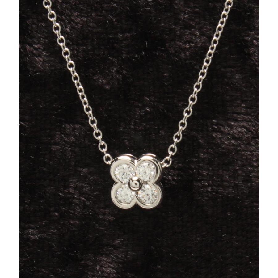 美品 ティファニー ネックレス Pt950 ダイヤ フラワーモチーフ 美品 ティファニー ネックレス Pt950 ダイヤ フラワーモチーフ