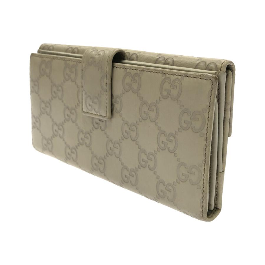 グッチ 二つ折り長財布 Wホック 257012・2067 シマ レディース GUCCI