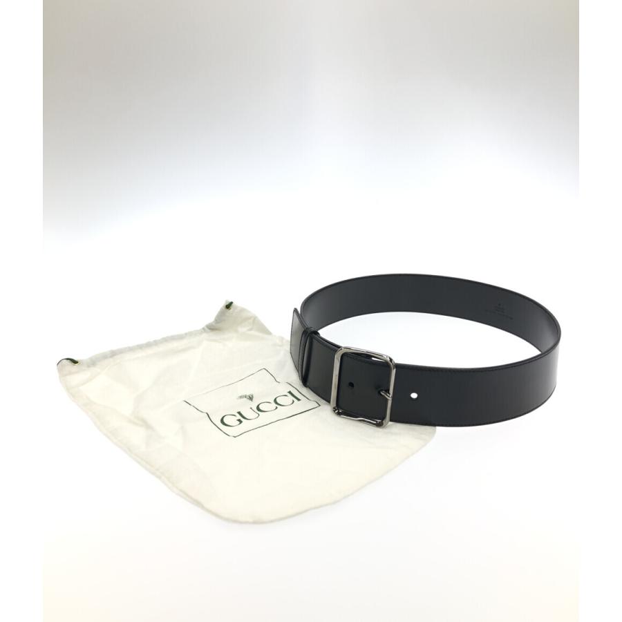 【未使用】GUCCI レザー シルバー金具ベルト 楽天市場】グッチ GUCCI ベルト レザー/メタル ブラック