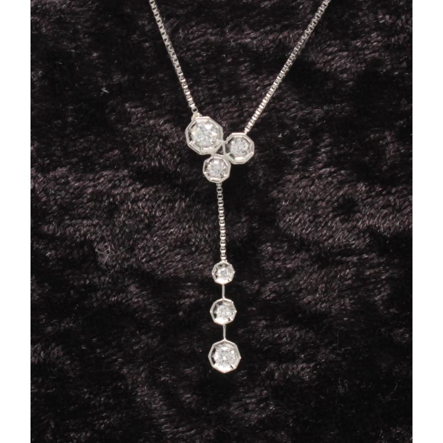 ヴァンドーム青山 pt950 pt850 ダイヤ 0.25 ネックレス