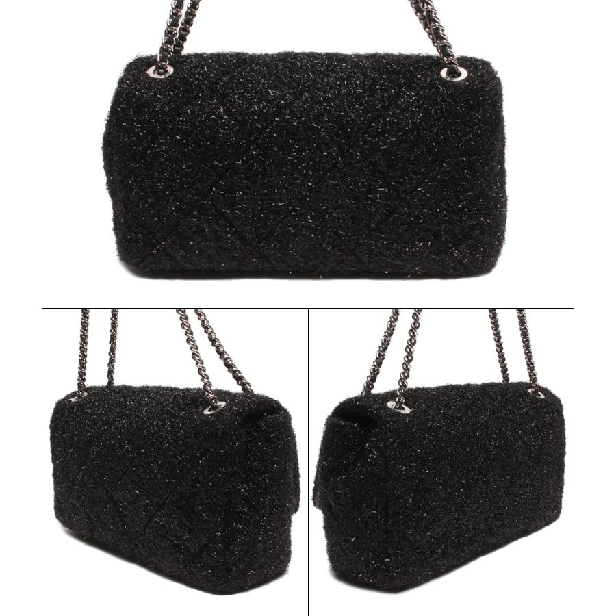 シャネル ダブルチェーンショルダーバッグ ココマーク シルバー金具