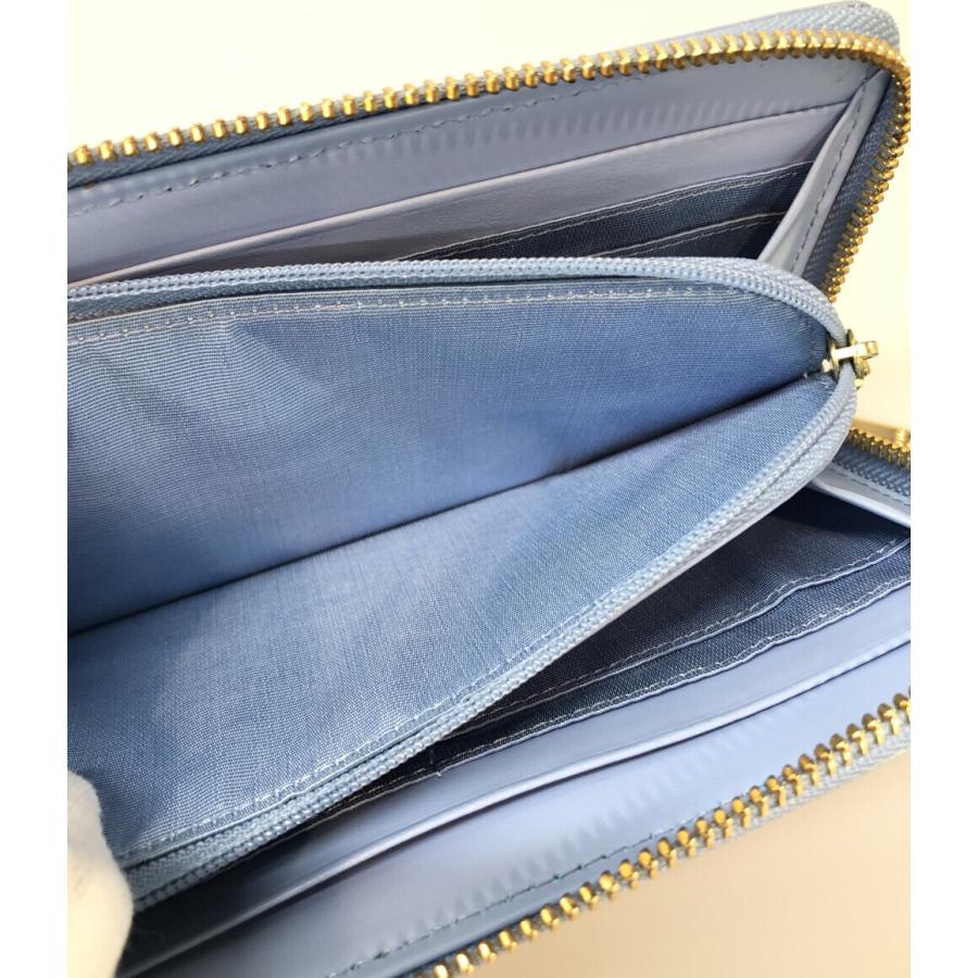 美品 ランバンオンブルー L字ファスナー長財布 レディース LANVIN en 