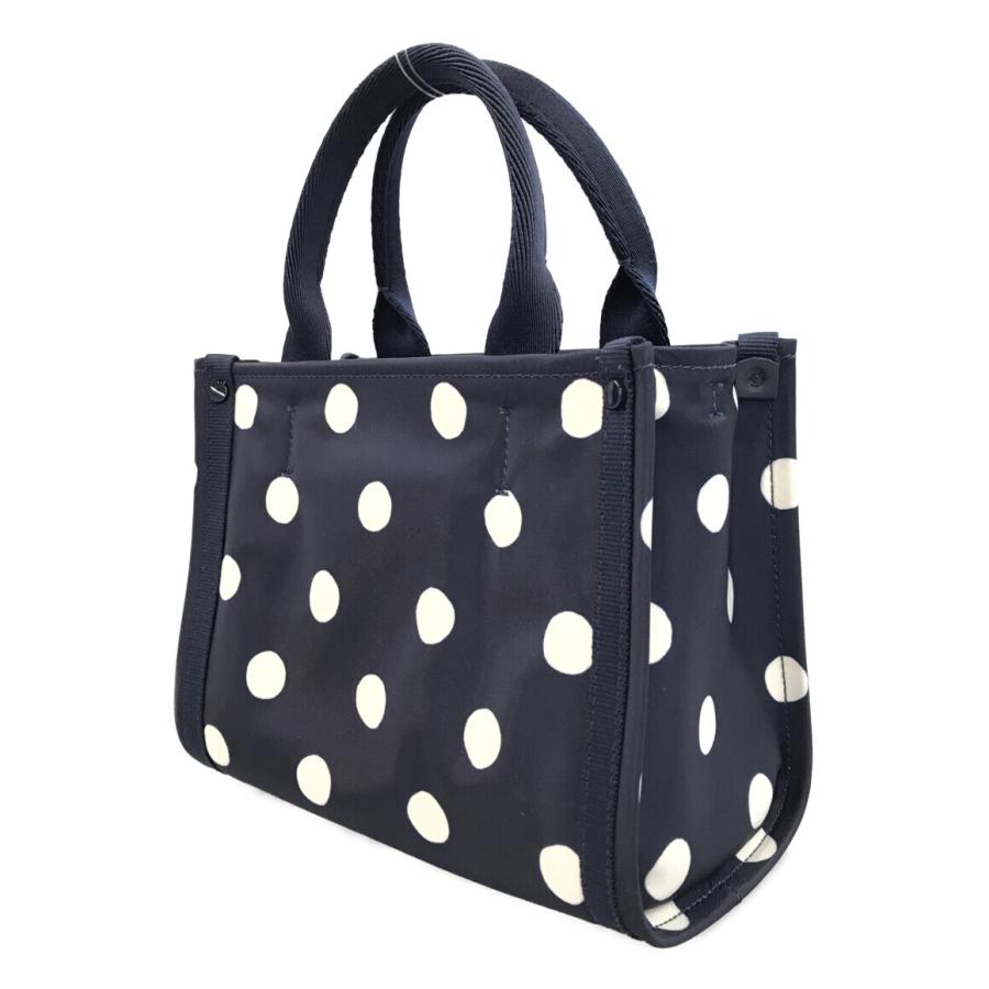 美品 ケイトスペード 2way ドット柄ナイロンハンドバッグ ミニ  