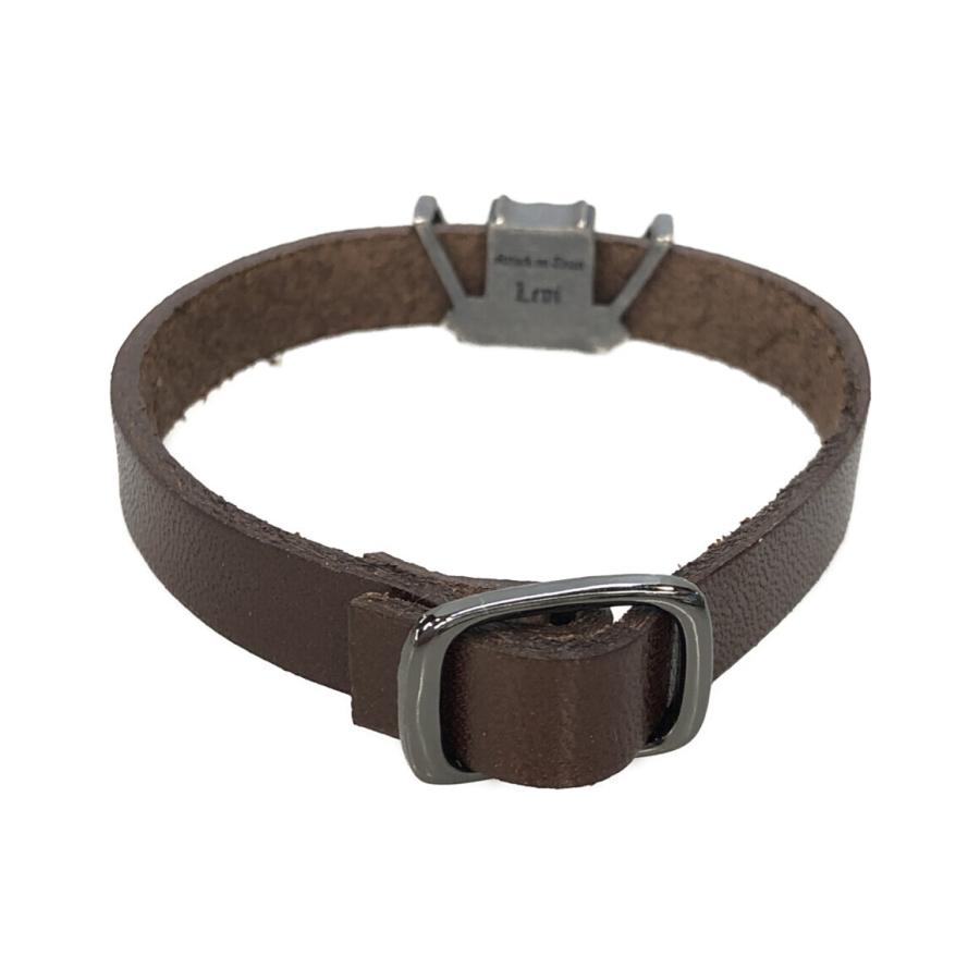 ブレスレット 進撃の巨人 リヴァイ ペリドット 栃木レザー メンズ 中古