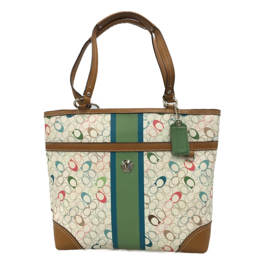 コーチ COACH トートバッグ ショルダーバッグ シグネチャー コーチ トートバッグ F15139 シグネチャー レディース COACH 中古