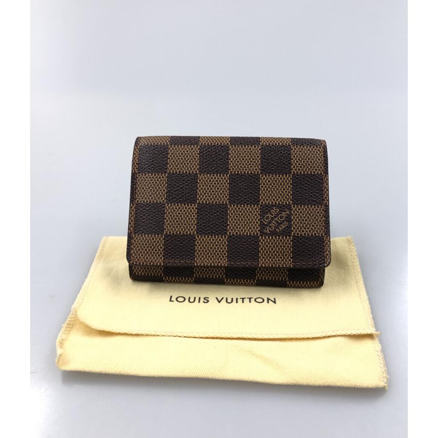 【美品】LOUIS VUITTONダミエ N62920 名刺入れ カードケース ダミエ カードケース アンヴェロップ・カルト ドゥ ヴィジット