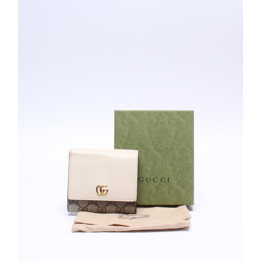 グッチ 二つ折り財布 598587 2184 GGマーモント レディース GUCCI 中古  