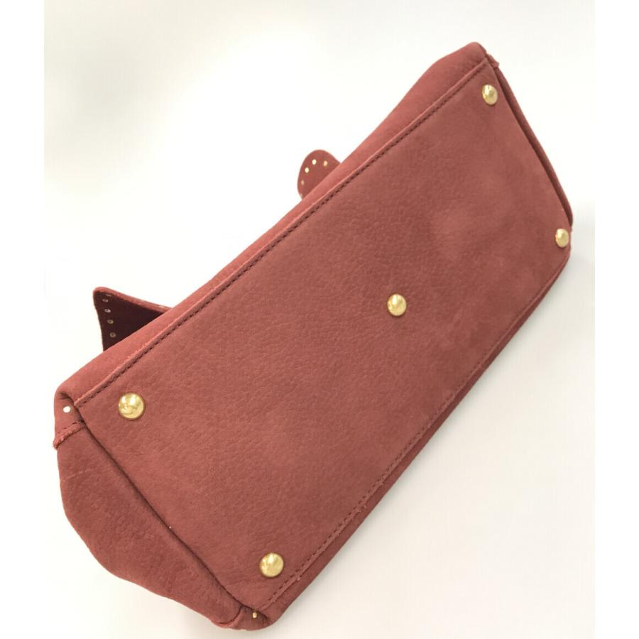 ザネラート 2way ファーハンドルハンドバッグ スエードショルダー  