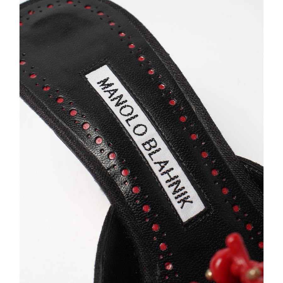 MANOLO BLAHNIK マノロブラニク ミュール 珊瑚 レディース SIZE 35 1/2 