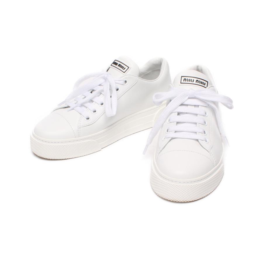 miu 美品 ミュウミュウ スニーカー 5E828C レディース SIZE 35.5 (S 