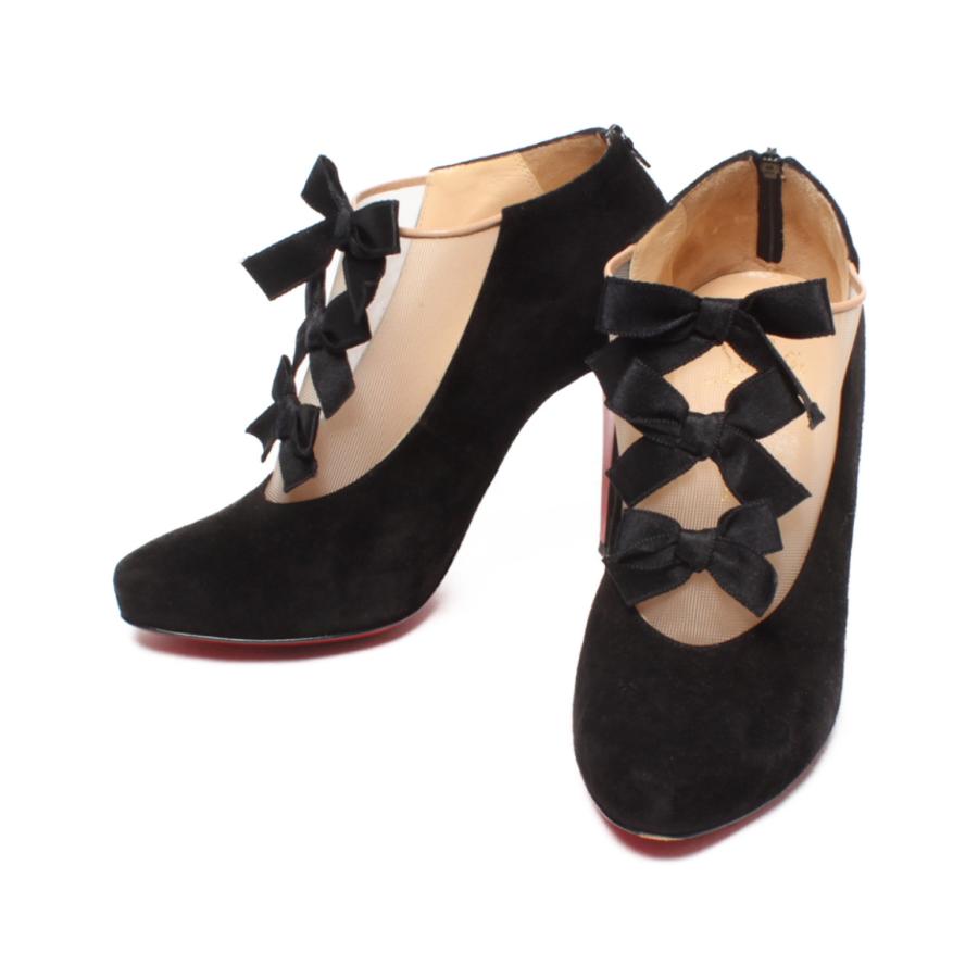Christian Louboutin ブラックブーティ 36 クリスチャンルブタン ブーティー36サイズ