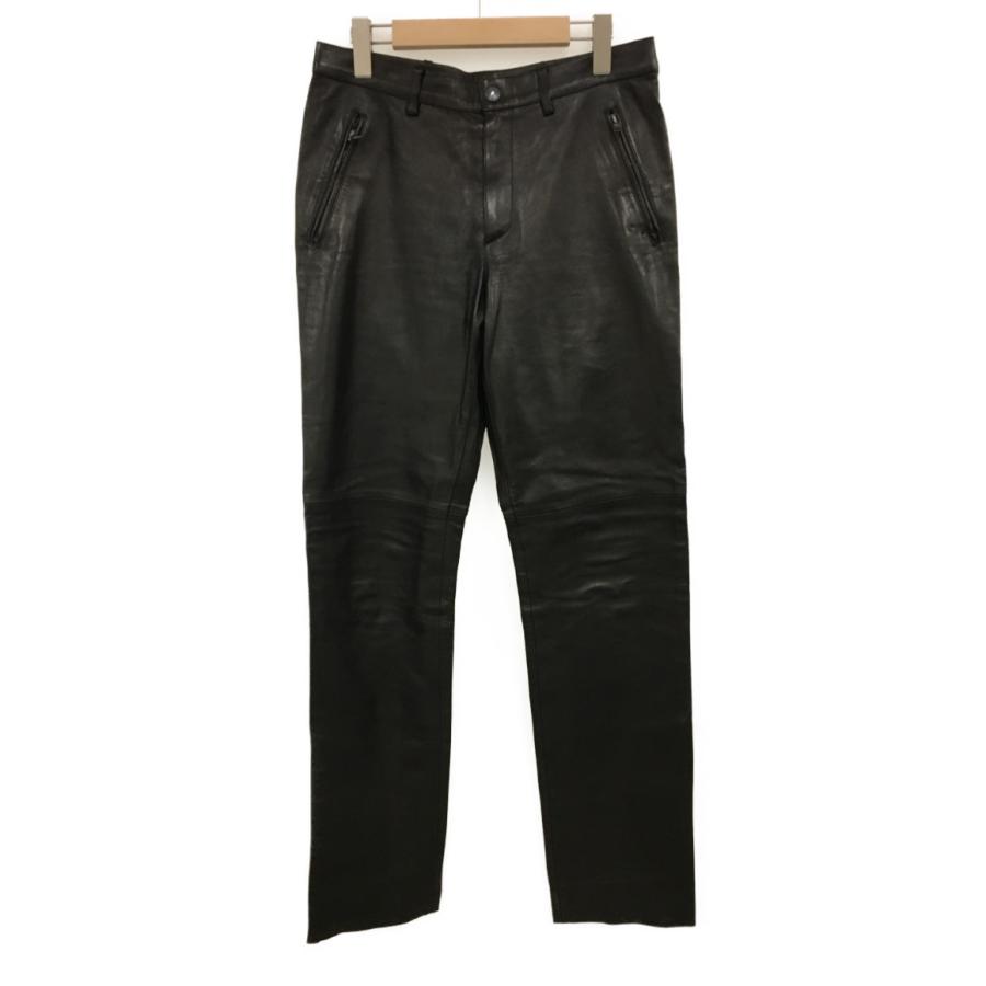 PRADA プラダ レザーパンツ メンズ SIZE 46 (M) 中古 : Rehello PRADA プラダ レザーパンツ メンズ SIZE 46 (M) 中古 : Rehello
