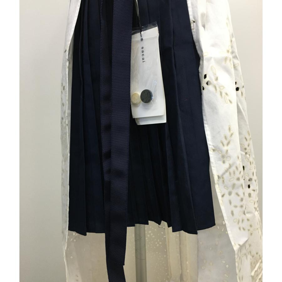 sacai 美品 サカイ 半袖ワンピース ボーダー レディース SIZE 2 sacai 美品 サカイ 半袖ワンピース ボーダー レディース SIZE 2