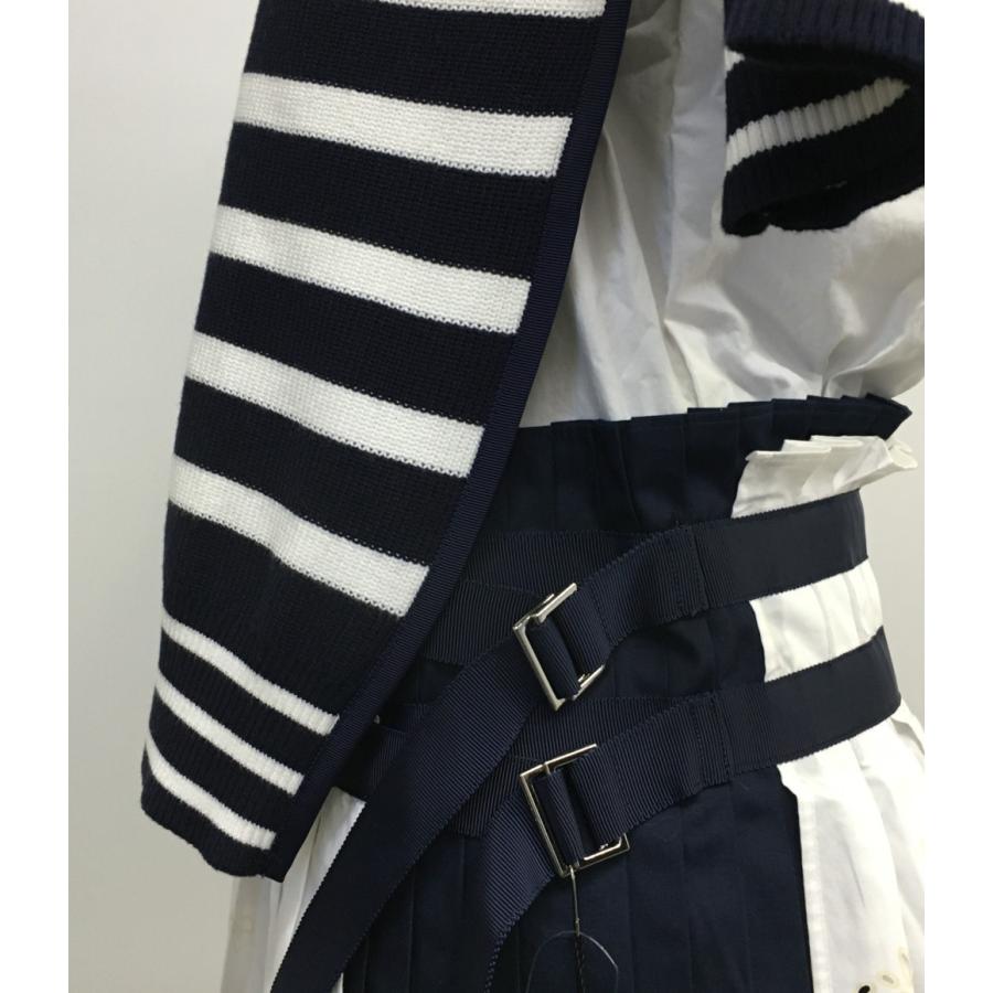 sacai 美品 サカイ 半袖ワンピース ボーダー レディース SIZE 2 sacai 美品 サカイ 半袖ワンピース ボーダー レディース SIZE 2