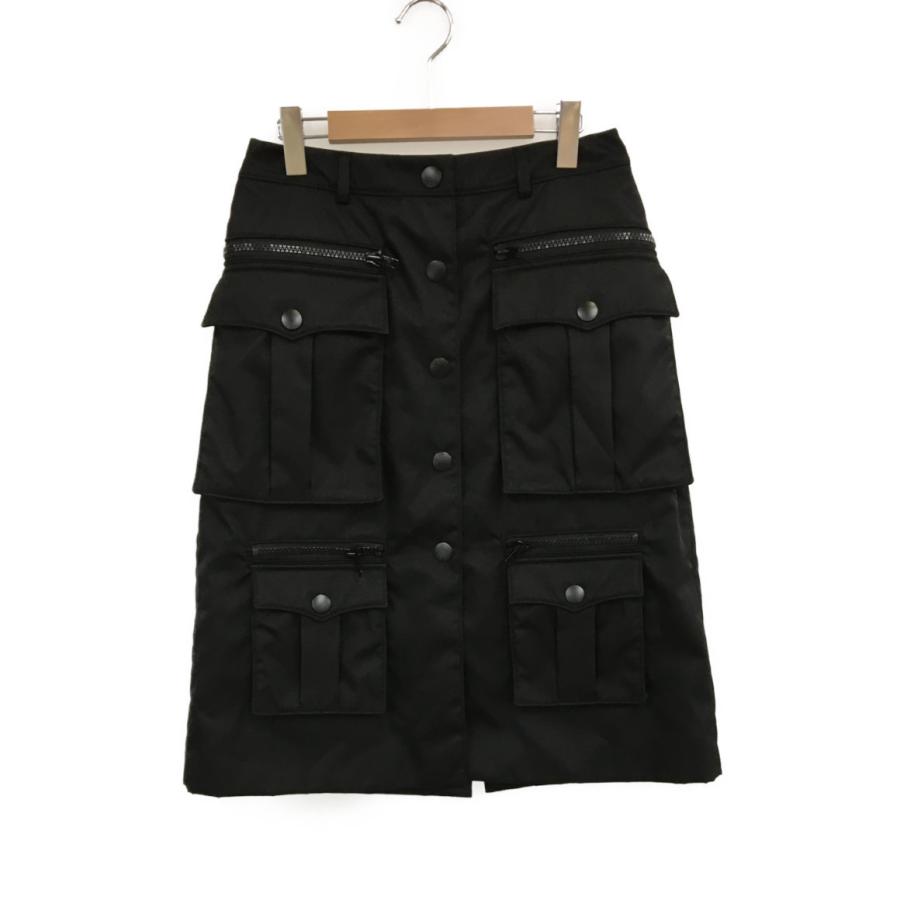 定番のお歳暮＆冬ギフト PRADA プラダ ナイロンギャバジンスカート レディース SIZE 42 スカート