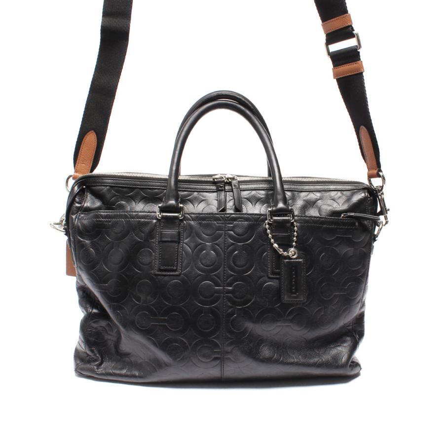 COACH コーチ オプアート 70251 レザー　ビジネスバッグ　黒 COACH コーチ 2way ブリーフケース オプアート 70251 メンズ
