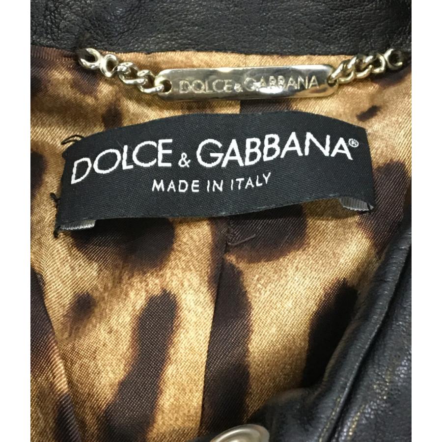 ドルチェアンドガッバーナ レザージャケット レディース SIZE 36 (XS