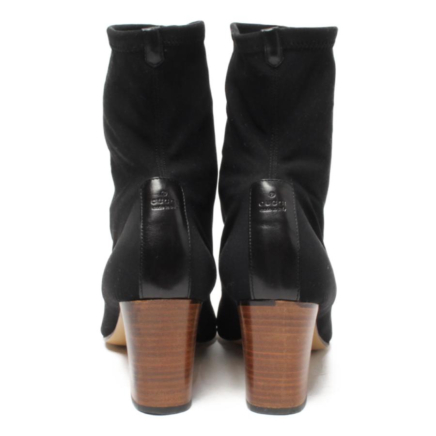 グッチ スクエアトゥソックスブーツ レディース SIZE 36 1/2C (M