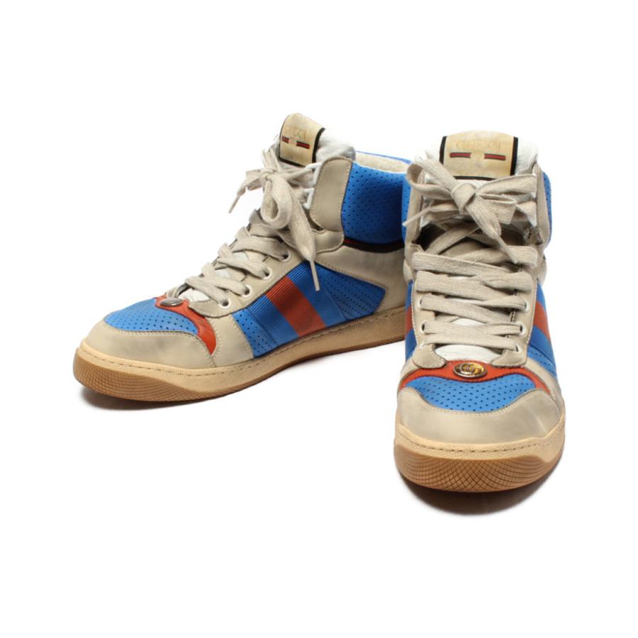 グッチ ハイカットスニーカー ヴィンテージ加工 スクリーナー メンズ Size 7 1 2 M Gucci 中古 Asm Hugall Fashion ハグオール 通販 Yahoo ショッピング