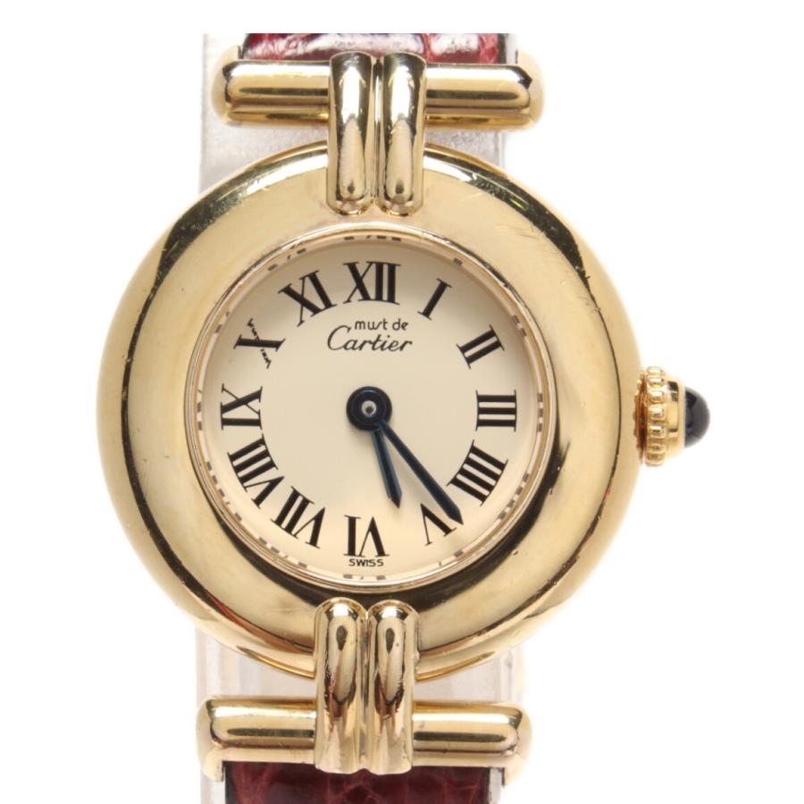 カルティエ 腕時計 マストコリゼ ヴェルメイユ 1902 クオーツ レディース Cartier 中古 :asm0008093:rehello