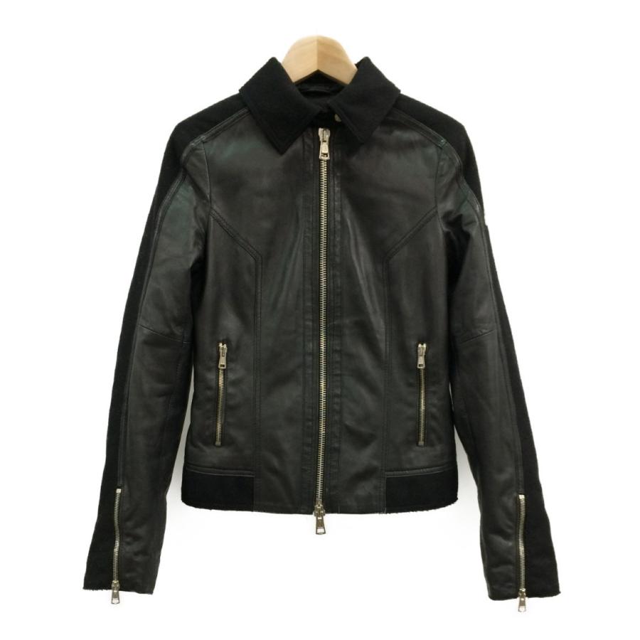 アルマーニ ジーンズレザーブルゾン美品