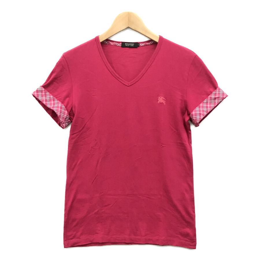 バーバリーブラックレーベル Vネック 半袖Tシャツ レディース SIZE 2