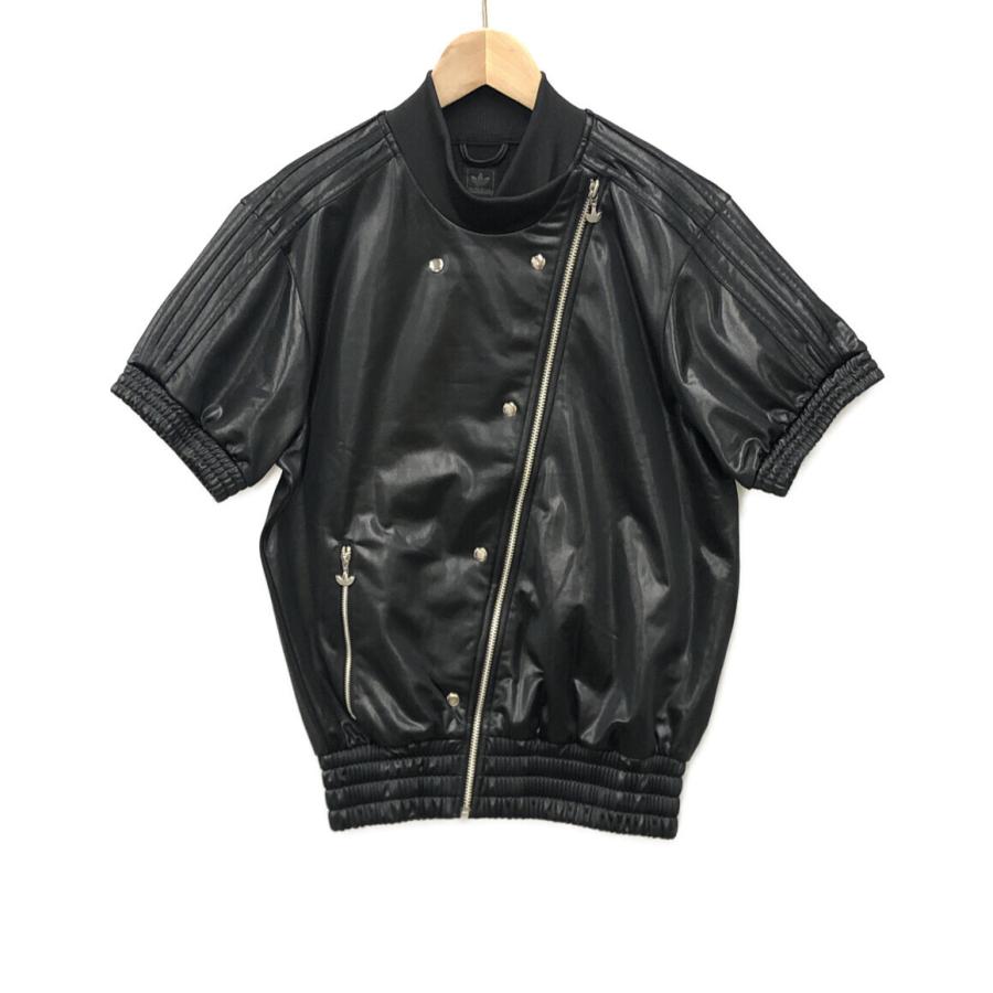 ADIDAS レザー ダブルライダースジャケット