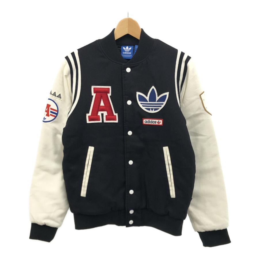 ADIDAS ORIGINALS サテン スタジャン S ネイビー ナイロン