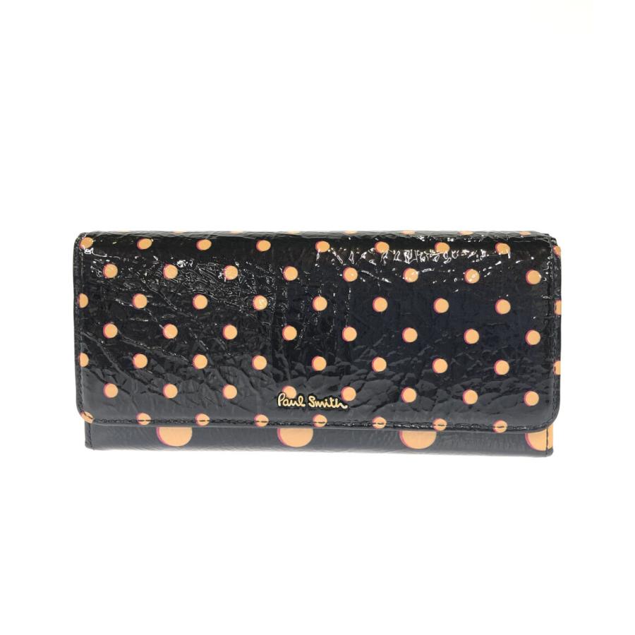 ポールスミス 長財布 ドット柄 エナメル PWU442 レディース PAUL SMITH 