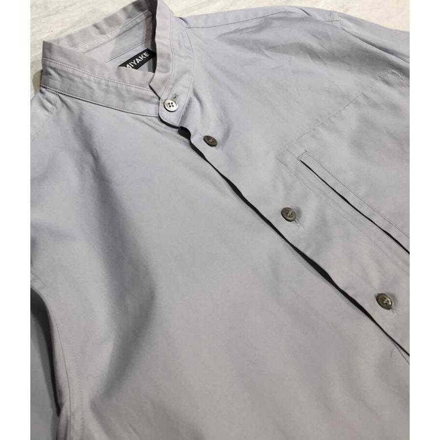イッセイミヤケ Stand Collar Wide Shirt スタンドカラー ワイドシャツ