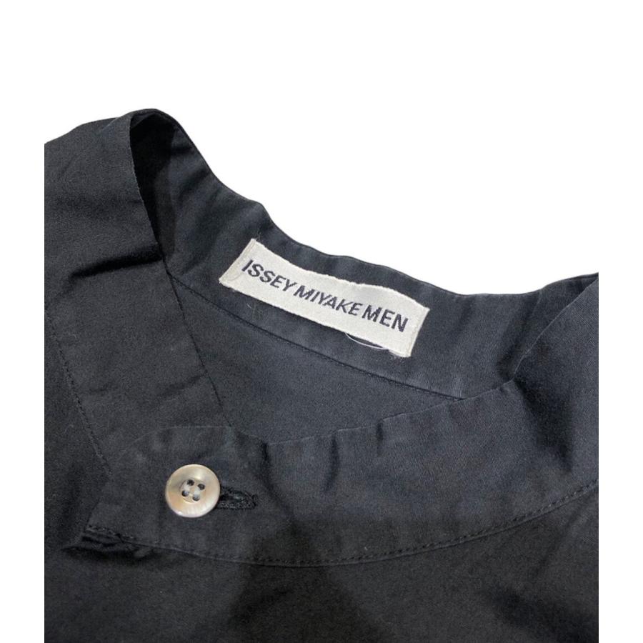 ISSEY MIYAKE MEN バンドカラー シャツ イッセイミヤケ メン ISSEY MIYAKE イッセイミヤケ メンISSEY MEN フロントプリーツ