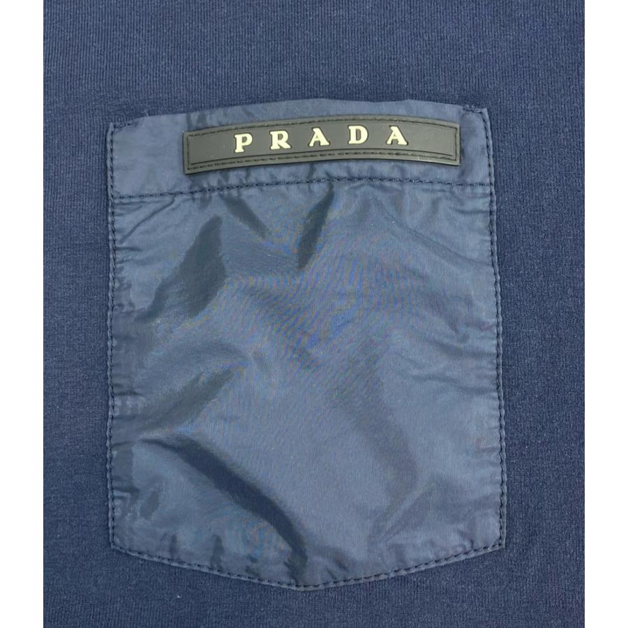 プラダ ラバーロゴナイロンポケットTシャツ メンズ SIZE S PRADA 中古