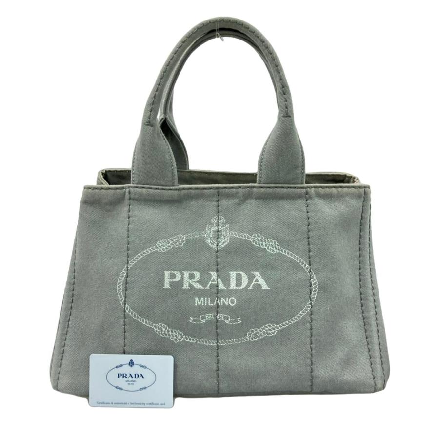 【美品】PRADA プラダ デニム トートバッグ カナパ B1877B プラダ デニムトートバッグ カナパ B1877B レディース PRADA
