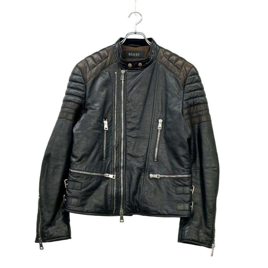 [最終値段]GUCCI レザージャケット GUCCI 【値下げ】GUCCI トムフォード期 レザージャケット 308719 XN443