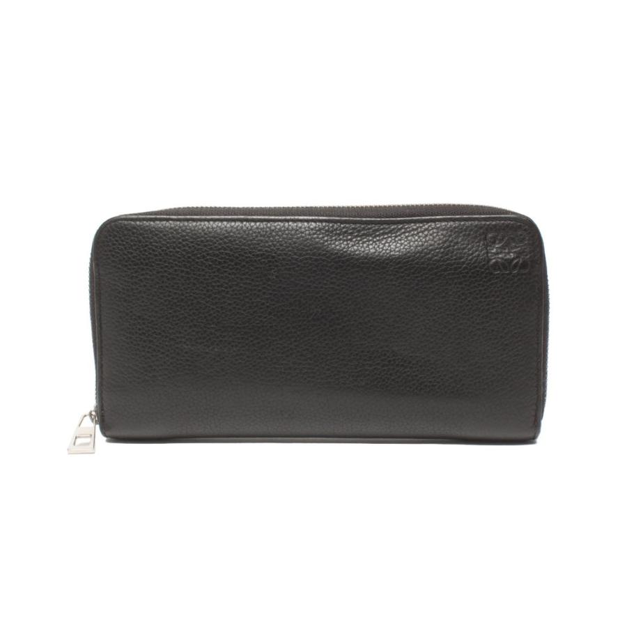 ロエベ ラウンドファスナー長財布 アナグラム メンズ LOEWE 中古