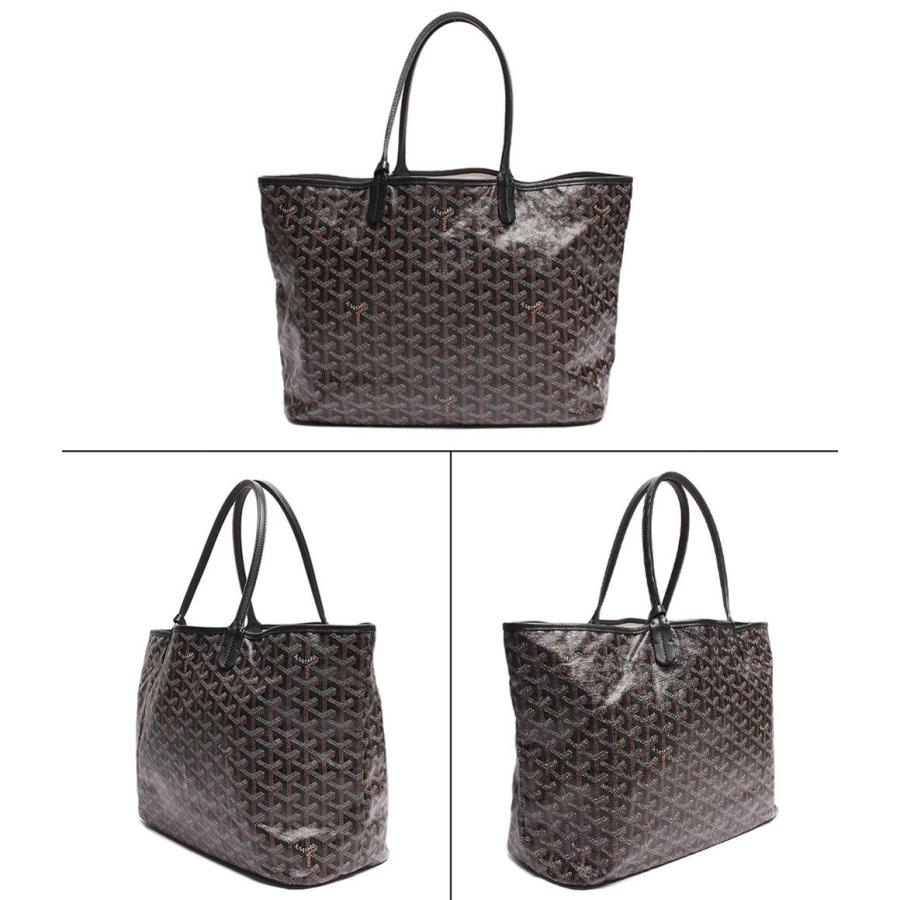 Goyard 黒　レザー サンルイ　ポーチ ゴヤール サンルイ PM ヘリンボーン ブルー ユニセックス PVC