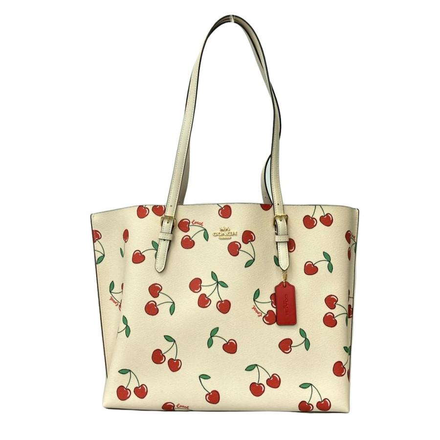 美品 コーチ トートバッグ チェリー柄 CE627 レディース COACH 中古